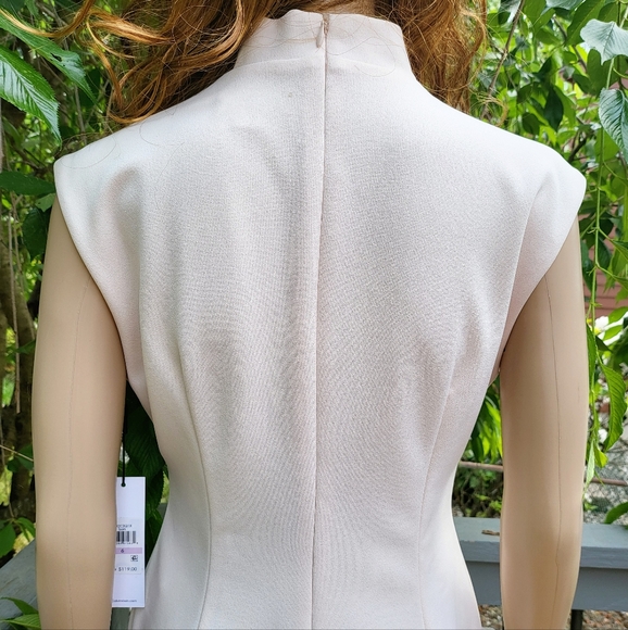 🆕️🌺CALVIN KLEIN🌺 Tie Neck Sheath Dress💃 SIZE:6 - Picture 9 of 15